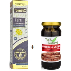 My Farmaex Çakşır & Çoban Çökerten Ekstrat 250 ml + My Farmaex Ginseng & Çakşır Epimedyum-Polen-Keçiboynuzu-Tribulus Macun 250GR