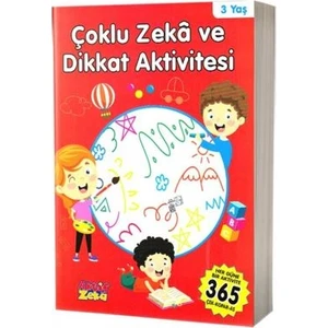 Çoklu Zeka ve Dikkat Aktivitesi 3 Yaş - Kırmızı Kitap