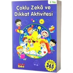 Çoklu Zeka ve Dikkat Aktivitesi 3 Yaş - Mavi Kitap