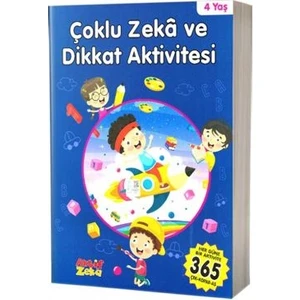 Çoklu Zeka ve Dikkat Aktivitesi 4 Yaş - Mavi Kitap