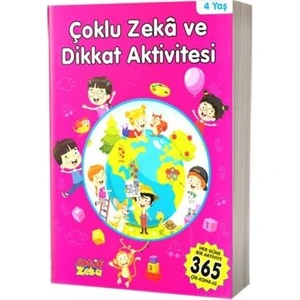 Çoklu Zeka ve Dikkat Aktivitesi 4 Yaş - Pembe Kitap