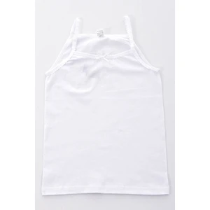 6 Adet Kız Çocuk 0048 Atlet Beyaz