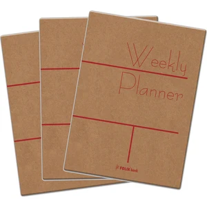 Tarihsiz Öğrenci Ajandası 12 x 17 cm 3'lü