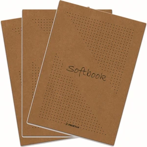 Softbook Kraft Kapak Noktalı Defter 15,5 x 23 cm 3'lü