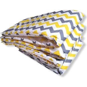 Bebek Beşik Kenar Koruma 80X130 Sarı Zikzaklı/büyük Yıldızlı
