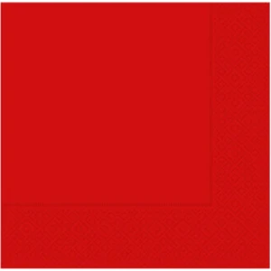 Hayaller Dükkanı Peçete Düz Desenli Ithal Kırmızı Pk:20