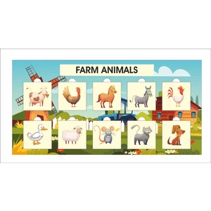 Eğitici Çocuk Çiftlik Hayvanları Ahşap Bultak Puzzle