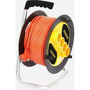 Rtrmax REM31550 Makaralı Kablo Açık Tip 50MT 3x1,5 mm