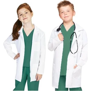 Arslan İş Elbiseleri Beyaz Kız-Erkek Çocuk Doktor, Laboratuvar Önlüğü