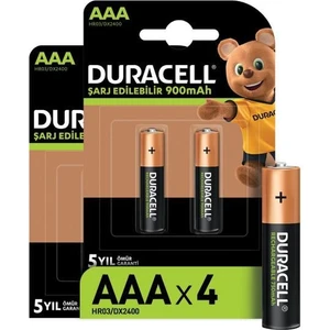 Şarj Edilebilir Aaa 900MAH Piller 4'lü