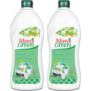 2'li Set Mom's Green Limonlu Bitkisel Banyo ve Wc Temizleyici (750 ML X 2 )