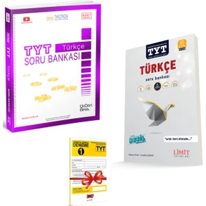 ÜçDörtBeş Yayınları TYT Türkçe Soru Bankası ve Limit Yayınları TYT Türkçe Soru Bankası Seti + Deneme