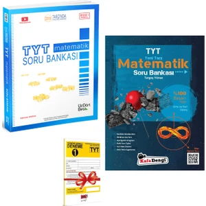 ÜçDörtBeş Yayınları TYT Matematik Soru Bankası ve Kafadengi TYT Matematik Soru Bankası Seti + Deneme
