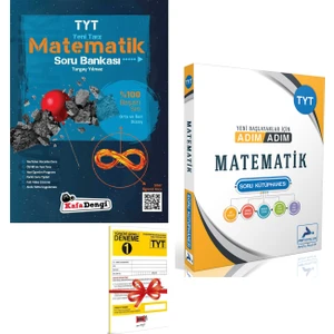 Kafa Dengi Yayınları TYT Matematik Soru Bankası ve Paraf TYT Adım Adım Matematik Çözümsüz Soru Seti + Deneme
