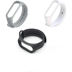 Xiaomi Mi Band 3 4 Silikon Kordon x 3'lü
