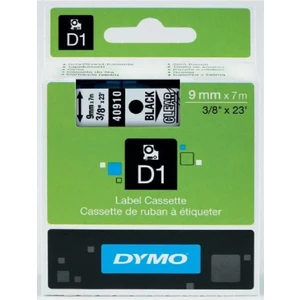 DYMO S0720670 D1 Yedek Şerit, 9 mm x 7 mt, Şeffaf- Siyah (40910)