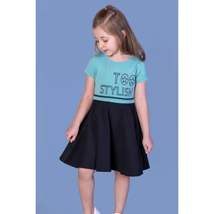 Toontoy Kız Çocuk Too Stylısh Baskılı Elbise