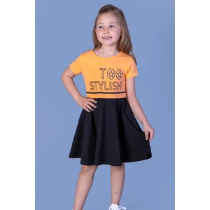 Toontoy Kız Çocuk Too Stylısh Baskılı Elbise