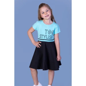 Toontoy Kız Çocuk Too Stylısh Baskılı Elbise