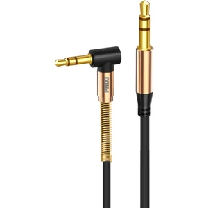 Basic A811 ‘l’ Kesim Metal Başlıklı ve Yaylı 3.5mm Aux Kablo