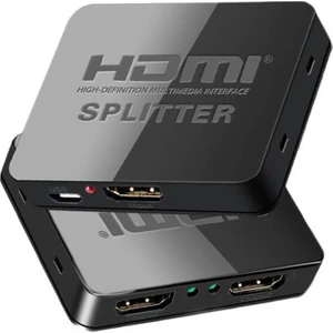 2 Port HDMI Çoklayıcı Splitter - 4K Çözünürlük - Ultra Slim Kasa