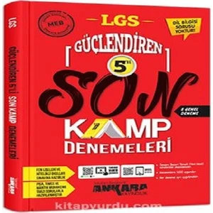Ankara Yayıncılık 8.Sınıf  Güçlendiren 5'li Son Kamp Denemeleri 2021 (Dil Bilgisi Yoktur)