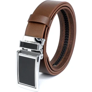 Otomatik Tokalı Deliksiz Manda Derisi Klasik Erkek Kemeri 3,5cm Fındık