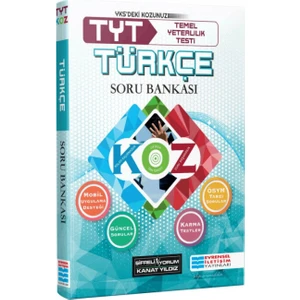 Evrensel İletişim Yayınları TYT Türkçe Koz (Kolay-Orta-Zor) Soru Bankası -1.Oturum