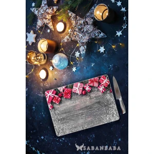 Kırmızı Kutular Cam Kesme Tahtası - Cam Kesme Tablası | 30 cm. x 40 cm.