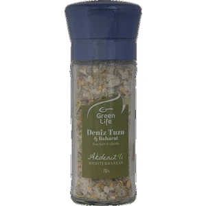 Green Life Akdenizli Tuz - 70 gr - Değirmenli Cam
