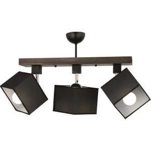 Grande 3Lü Siyah Modern Koridor Mutfak Salon Plafonyer Avize