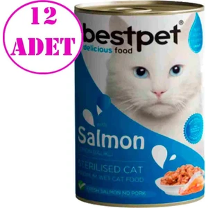 Somonlu Kısırlaştırılmış Kedi Konservesi 400 gr 12 Adet
