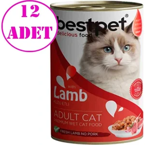 Kuzu Etli Kedi Konservesi 400 gr 12 Adet