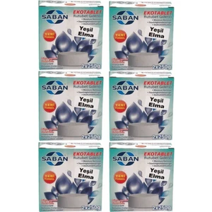 Nem Alıcı Rutubet Giderici Yedek Tablet 6'lı 2 x 250 gr Yeşil Elma