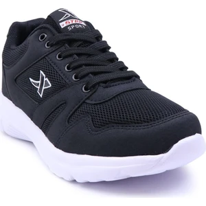 Xstep 020 Faylon Erkek Spor Ayakkabı Siyah Beyaz