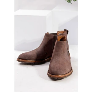 1586 Hakiki Nubuk Eva Taban Erkek Bot