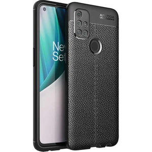 Oneplus Nord N10 5g Kılıf Niss Silikon Deri Görünümlü Siyah