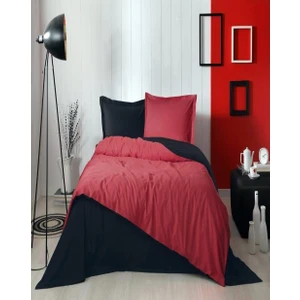 Çift Kişilik Nevresim Takımı Colormix Siyah Kırmızı
