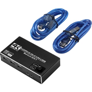 TS4K0201K Klavye Mouse Printer Destekli 2x1 HDMI 2.0 Switcher