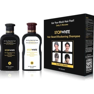 Stop White Saç Sakal Siyahlaştırıcı Şampuan 200 ml