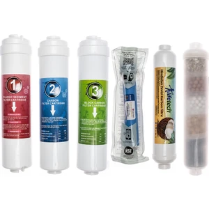 Kapalı Kasa Su Arıtma Cihazlarına Uyumlu 6'lı Filtre Seti, 10 Aşamalı Lg Membranlı