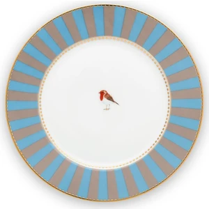 Pip Studio Love Birds Tabak 17 cm. Mavi / Haki