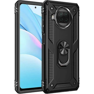 - Xiaomi Redmi Note 9 Pro 5G - Kılıf Yüzüklü Zırh Tank Vega Kapak - Siyah - T16586