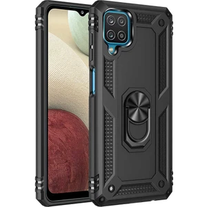Tekno Grup Samsung Galaxy A12 Kılıf Çift Katmanlı Yüzüklü Manyetik Vega Kapak