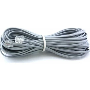 PrimeX Plus PX-KKT05 2CX0.10MMX7 5 mt Adsl RJ11 Telefon Kablosu Gri