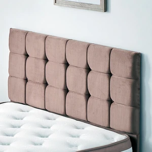 Niron Rama Başlık Tek Kişilik Yatak Başlığı - 120 cm Sütlü Kahve Kumaş Başlık