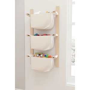 Noah Wood Çok Amaçlı 3 Katlı Kumaş Askılı Organizer