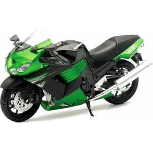 1:12 Kawasaki Zx-14 2011 Model Motor - Siyah-Yeşil