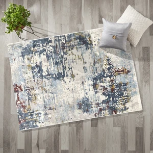 Halı Feyz'a G7257 Krem/Mavi 80 x 150 cm Modern Halı