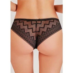 Magic Form 548 Zigzag Dantelli Normal Külot - Siyah
